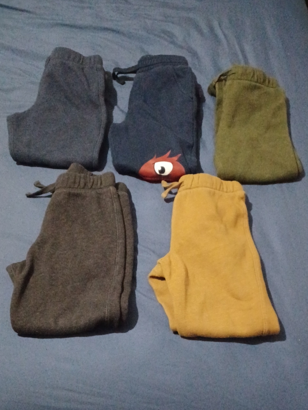 Bundle Of 5 Kids' Joggers Sweatpants Size 7